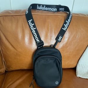 Lululemon crossbody bag with logo